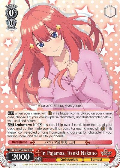In Pajamas, Itsuki Nakano - 5HY/W83-E069 - R