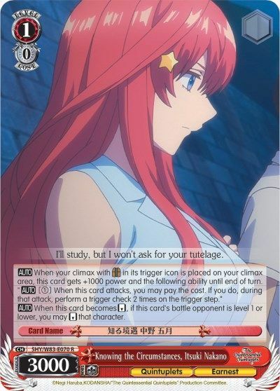 Knowing the Circumstances, Itsuki Nakano - 5HY/W83-E070 - R