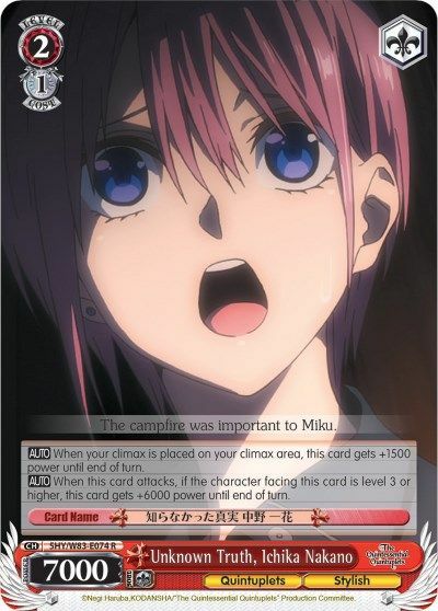 Unknown Truth, Ichika Nakano - 5HY/W83-E074 - R