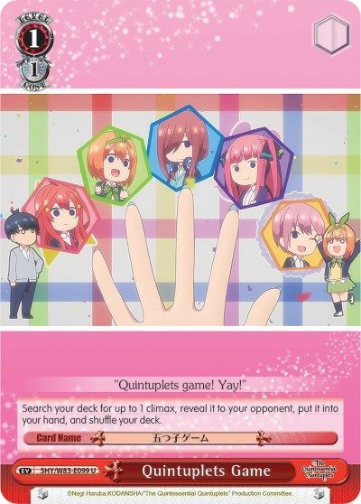 Quintuplets Game - 5HY/W83-E099 - U