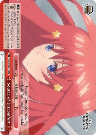Source of Discomfort - 5HY/W83-E104 - CC