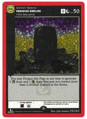 Obsidian Obelisk 33/163 - Holo - 1st Edition