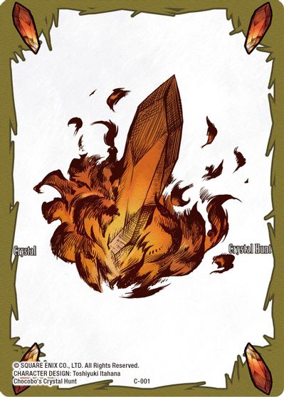 Crystal Token (Fire) - C-001 - Full Art
