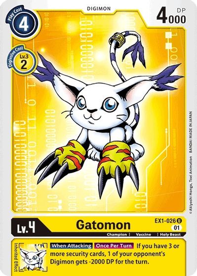 Gatomon - EX1-026 - U // EX01 : Collection Classique // EX01: Classic Collection Gatomon - EX1-026 - U // EX01 : Collection Classique // EX01: Classic Collection