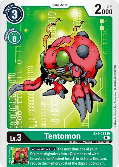 Tentomon - EX1-033 - C // EX01 : Collection Classique // EX01: Classic Collection Tentomon - EX1-033 - C // EX01 : Collection Classique // EX01: Classic Collection