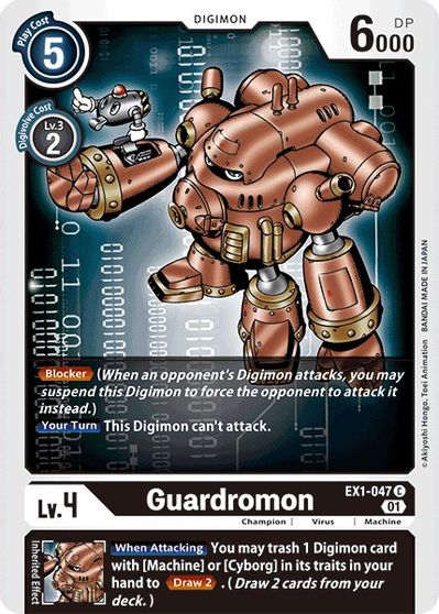 Guardromon - EX1-047 - C // EX01 : Collection Classique // EX01: Classic Collection Guardromon - EX1-047 - C // EX01 : Collection Classique // EX01: Classic Collection