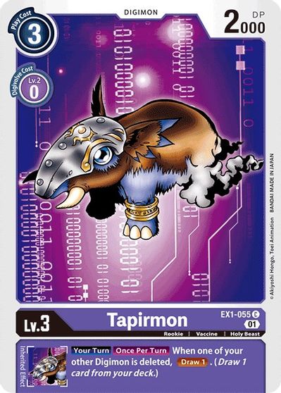 Tapirmon - EX1-055 - C Tapirmon - EX1-055 - C