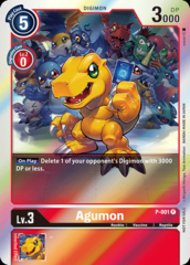 Agumon - P-001 - P - Rainbow Foil