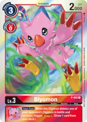 Biyomon - P-002 - P - Rainbow Foil