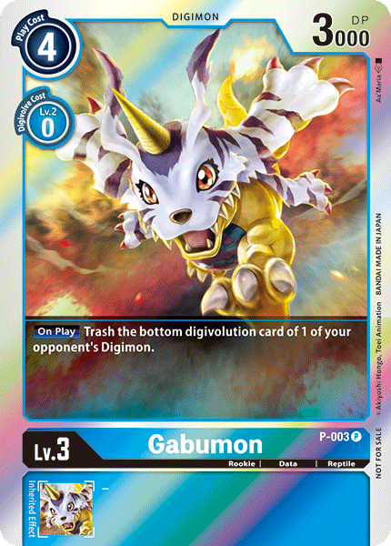Gabumon - P-003 - P - Rainbow Foil