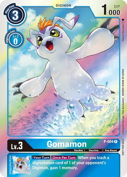 Gomamon - P-004 - P - Rainbow Foil