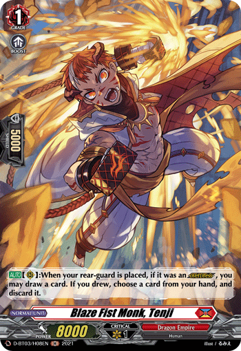 Blaze Fist Monk, Tenji - D-BT03/H08EN - H