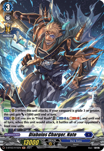 Diabolos Charger, Nate - D-BT03/H15EN - H
