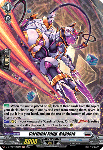 Cardinal Fang, Rayosia - D-BT03/H23EN - H