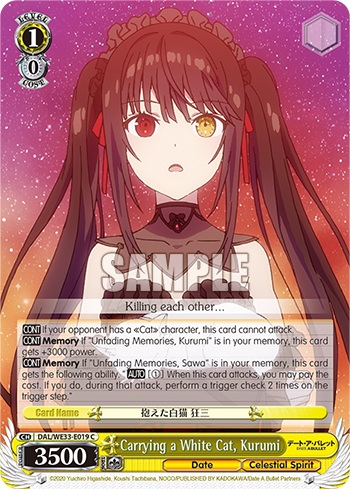 Carrying a White Cat, Kurumi - DAL/WE33-E019 - C
