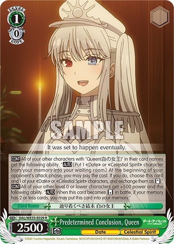 Predetermined Conclusion, Queen - DAL/WE33-E029 - R