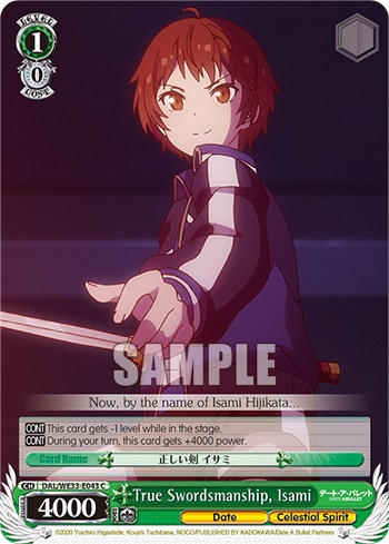 True Swordsmanship, Isami - DAL/WE33-E043 - C
