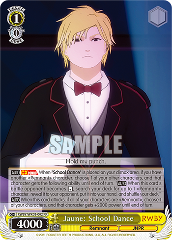 Jaune: School Dance - RWBY/WX03-002 - RR