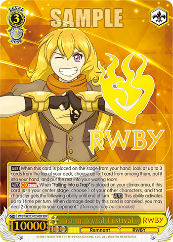 Yang: Vytal Festival - RWBY/WX03-005RBR - RBR