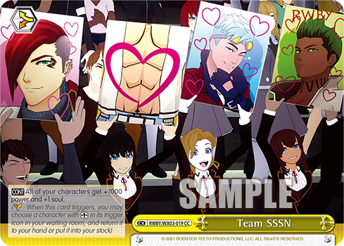 Team SSSN - RWBY/WX03-019 - CC