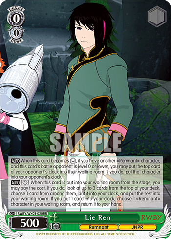 Lie Ren - RWBY/WX03-020 - RR