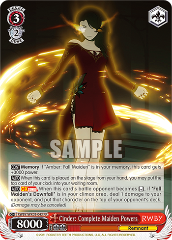 Cinder: Complete Maiden Powers - RWBY/WX03-043 - RR