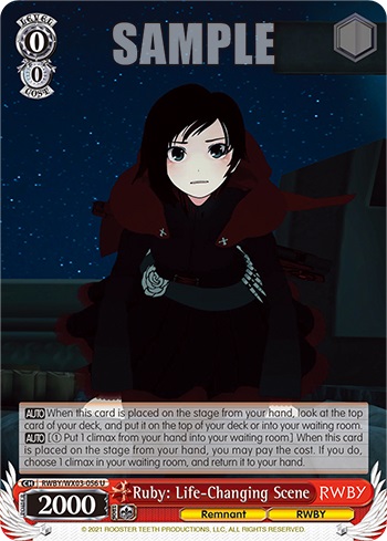Ruby: Life-Changing Scene - RWBY/WX03-056 - U