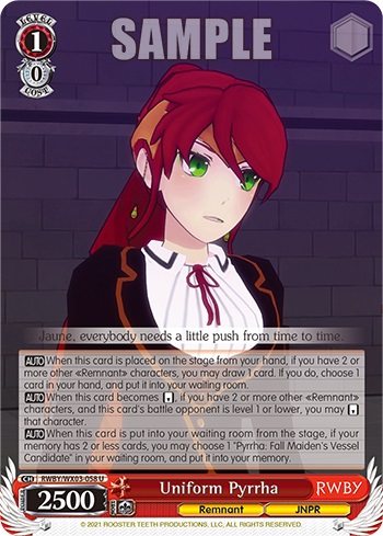 Uniform Pyrrha - RWBY/WX03-058 - U