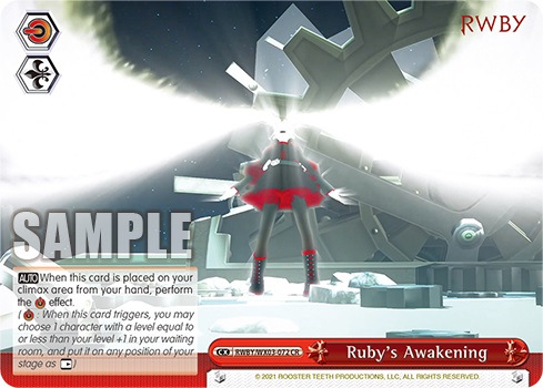 Rubys Awakening - RWBY/WX03-072 - CR