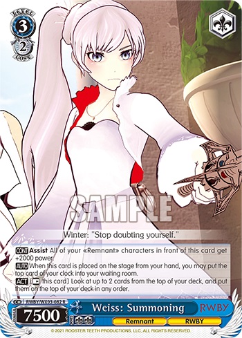 Weiss: Summoning - RWBY/WX03-082 - R
