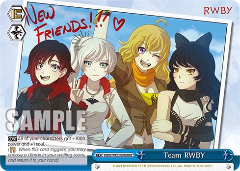 Team RWBY - RWBY/WX03-098R - RRR