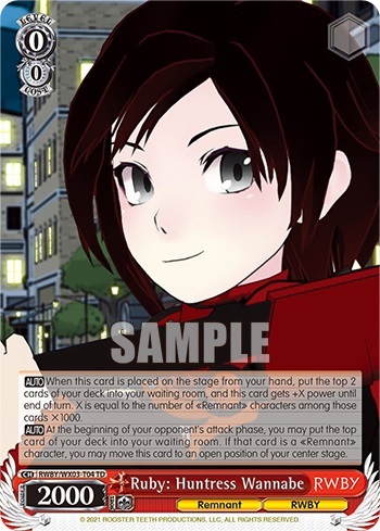 Ruby: Huntress Wannabe - RWBY/WX03-T04 - TD