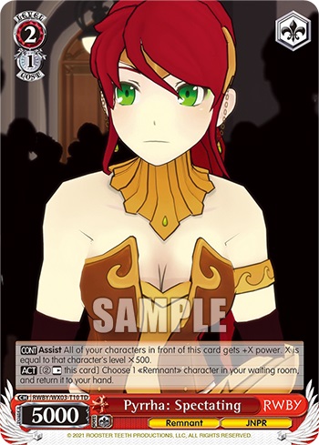 Pyrrha: Spectating - RWBY/WX03-T10 - TD