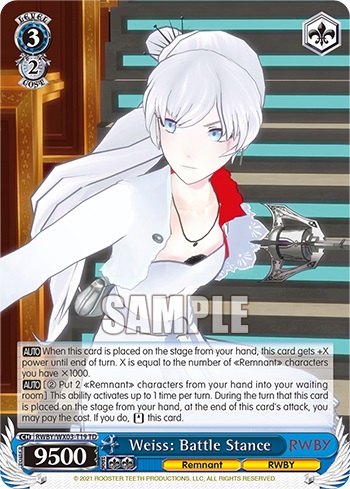 Weiss: Battle Stance - RWBY/WX03-T19 - TD