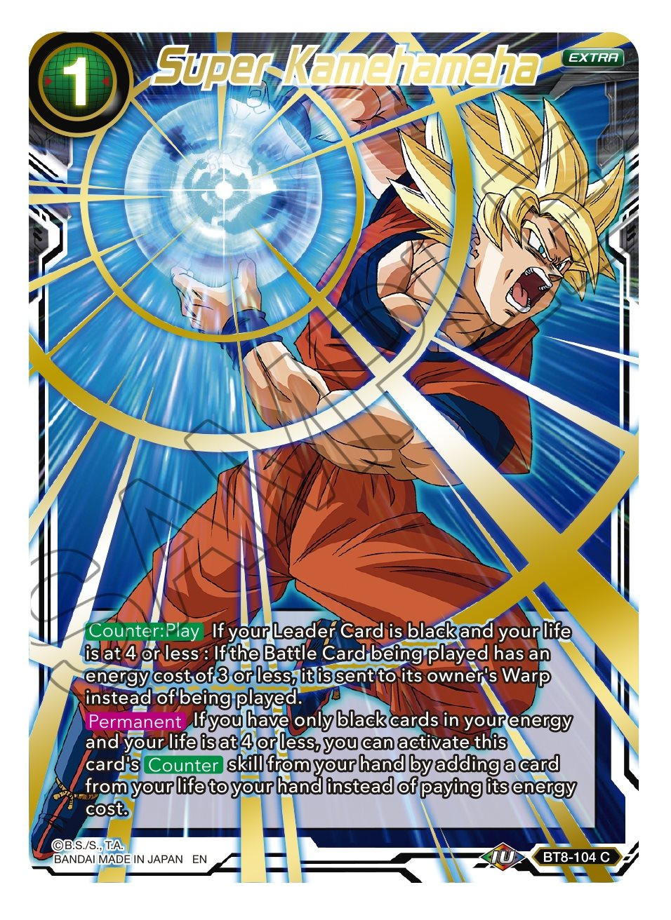 Super Kamehameha - BT8-104 - C - Foil (Gold Stamped)