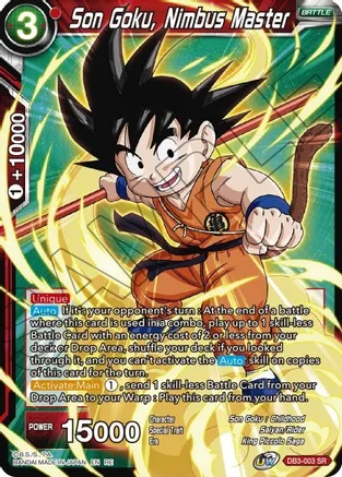 Son Goku, Nimbus Master - DB3-003 - SR - Foil