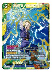 Android 18, Perfection's Prey - P-210 - PR - Foil (Gold Stamped)