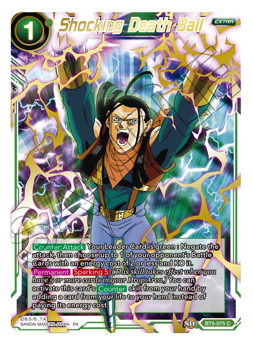 Shocking Death Ball - BT5-075 - C - Foil (Gold Stamped)
