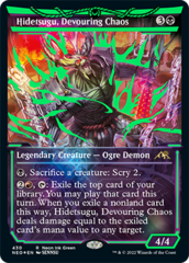 Hidetsugu, Devouring Chaos - Foil - Showcase - Neon Ink Green