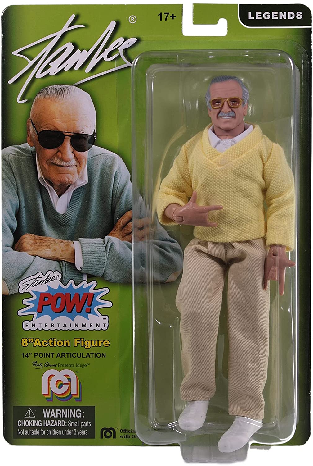 Stan Lee (Web Hands) 8 Mego Figure