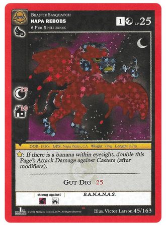 Napa Rebobs 45/163 - Reverse Holo - 1st Edition