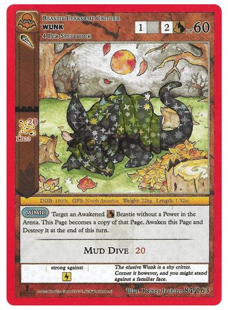 Wunk 84/163 - Reverse Holo - 1st Edition