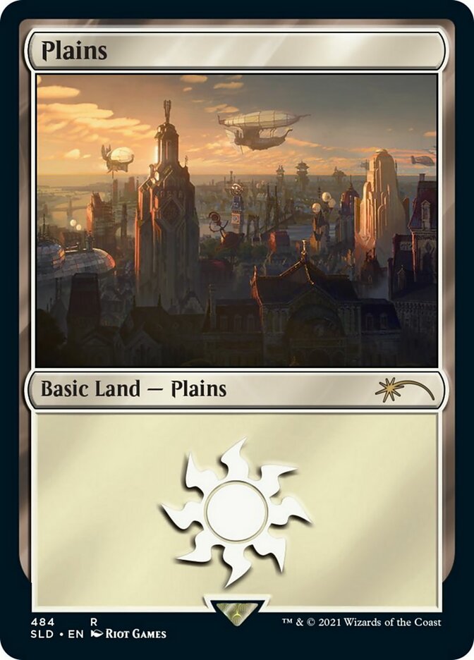 Plains (484) - Foil - Secret Lair x Arcane