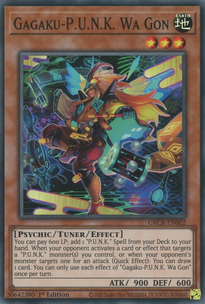 Gagaku-P.U.N.K. Wa Gon - GRCR-EN002 - Super Rare - 1st Edition