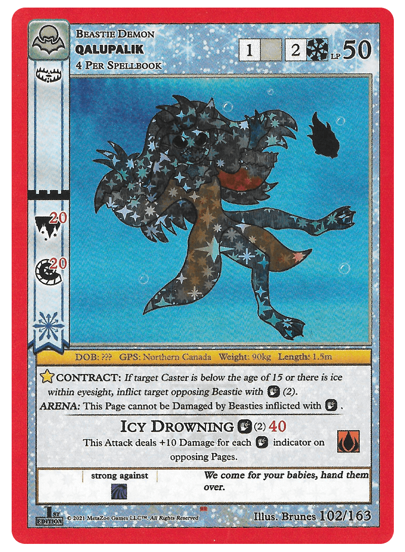 Qalupalik 102/163 - Reverse Holo - 1st Edition