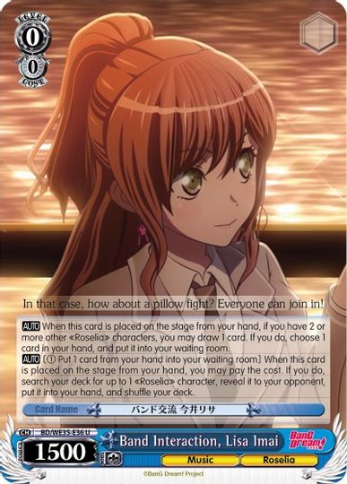 Band Interaction, Lisa Imai - BD/WE35-E36 - U