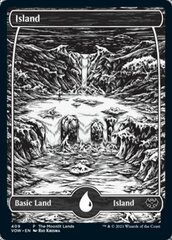 Island (409) - Silver Foil Etched - The Moonlit Lands