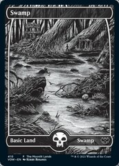 Swamp (410) - Silver Foil Etched - The Moonlit Lands