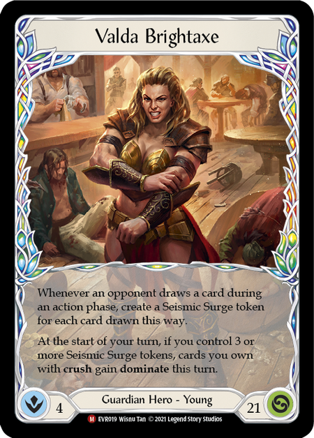 Valda Brightaxe - Rainbow Foil - 1st Edition