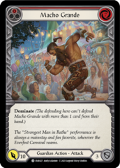 Macho Grande (Red) - Rainbow Foil - 1st Edition